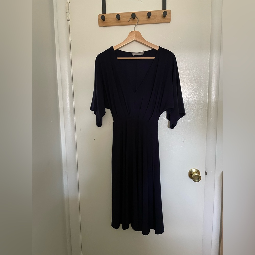 ASOS Navy Midi Dress Size 2